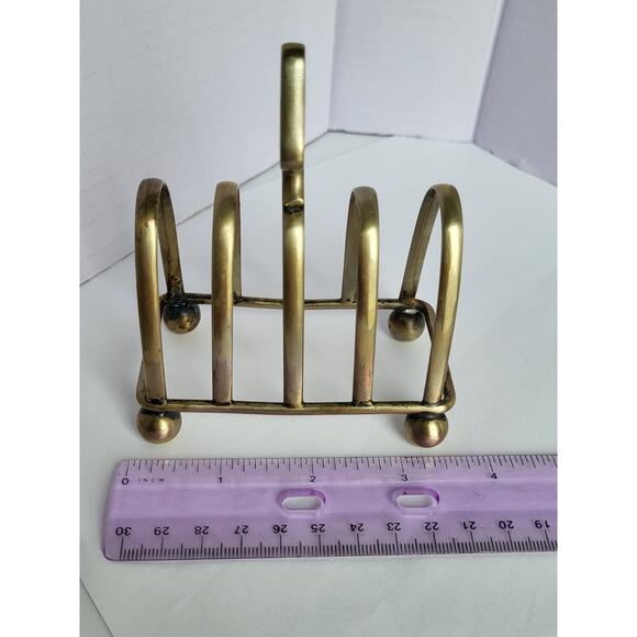 Hallmarked Antique Silver English Toast Mail Holder - Picture 4 of 8